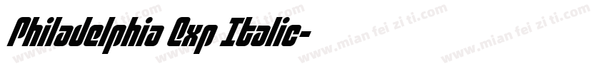 Philadelphia Exp Italic字体转换